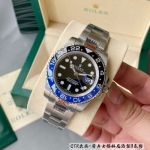 CTR Factory Fake Black ROLEX GMT-Master II 904L Steel Sapphire Glass Watch